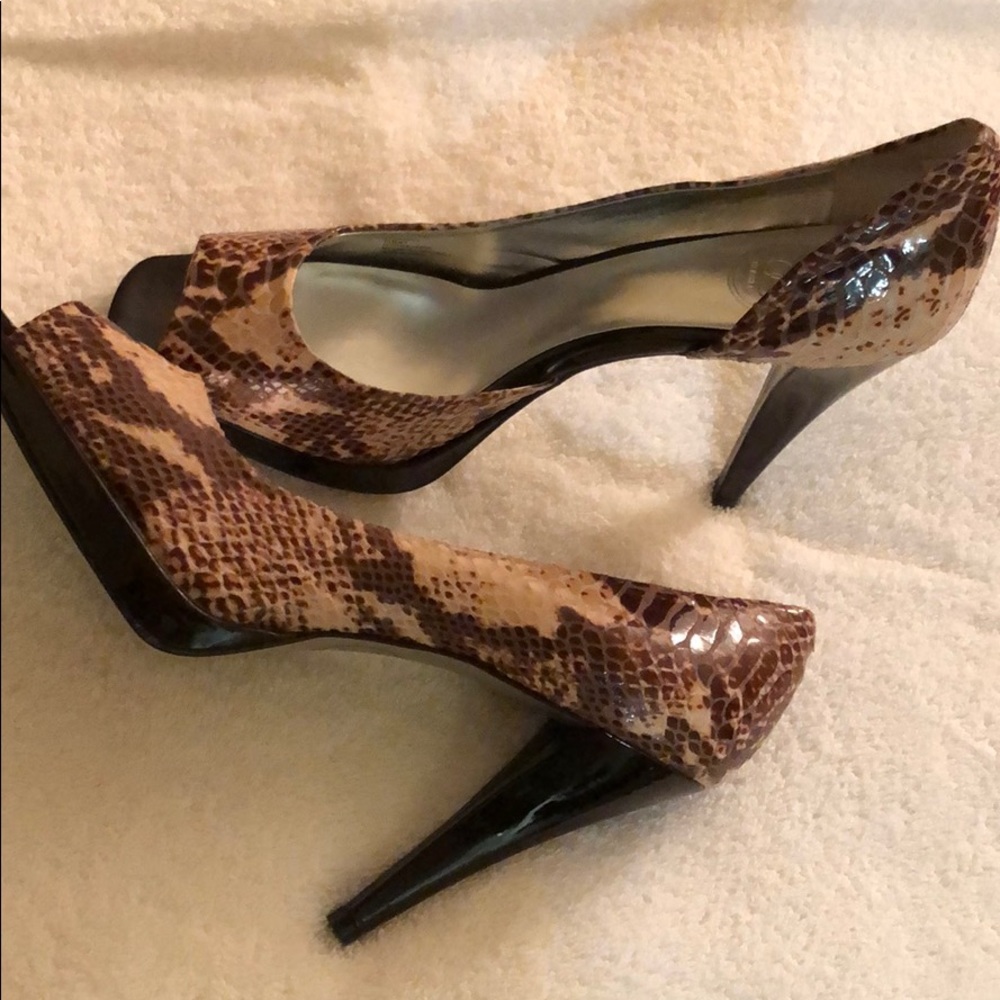 Jessica Simpson animal skin heels. Never worn.